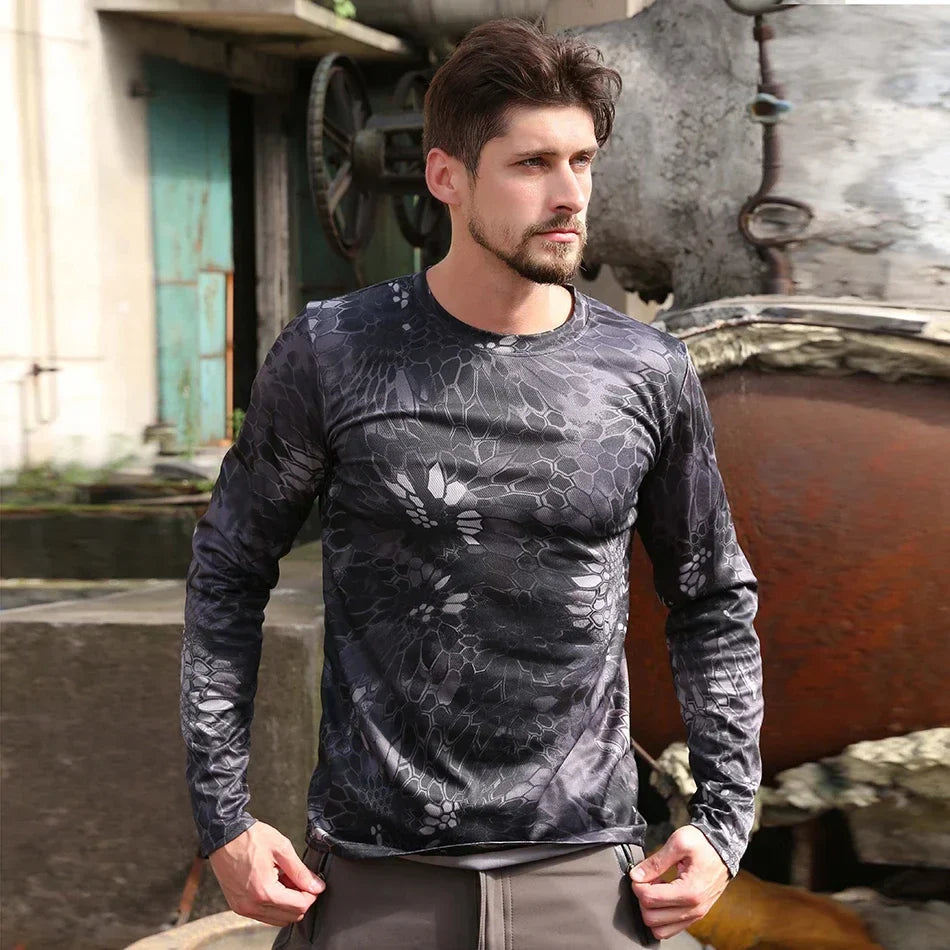 Camiseta Tática Camuflada CP Masculina