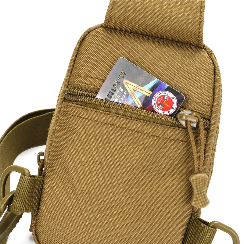 Bolsa Tática de Peito — Crossbody Militar para Hiking, Trekking e Outdoor