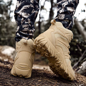 Sapatos de trekking masculinos botas táticas para homens tênis ao ar livre montanhismo acampamento solas grossas sapatos de corrida de alta qualidade