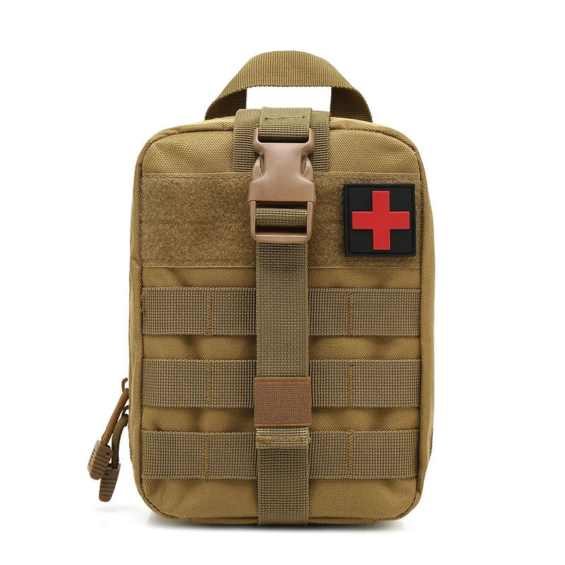 Bolsa Tática de Primeiros Socorros — Kit de Sobrevivência e Resgate Outdoor