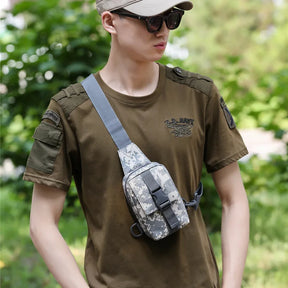 Bolsa Tática de Peito — Crossbody Militar para Hiking, Trekking e Outdoor