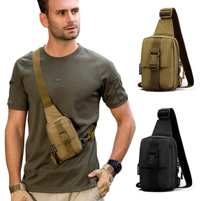 Bolsa Tática de Peito — Crossbody Militar para Hiking, Trekking e Outdoor