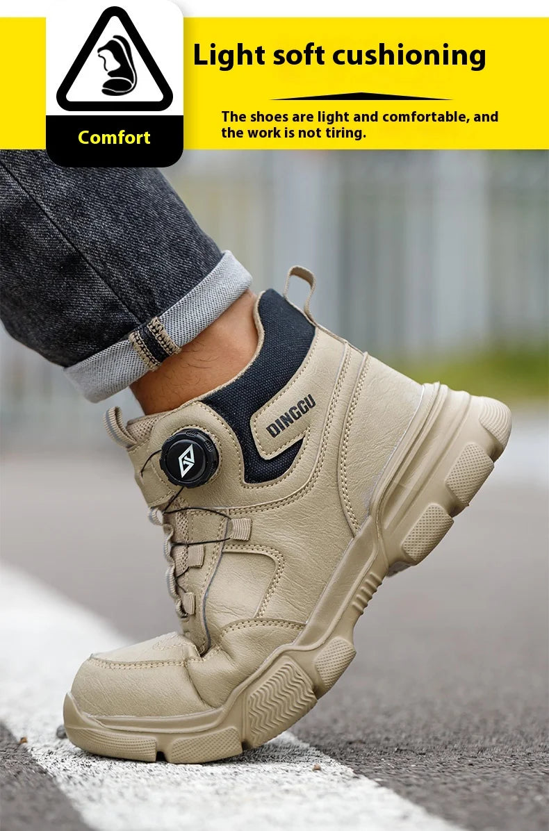 Botas de Segurança Masculinas com Bico de Aço