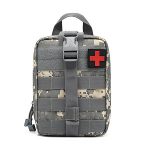 Bolsa Tática de Primeiros Socorros — Kit de Sobrevivência e Resgate Outdoor