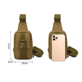 Bolsa Tática de Peito — Crossbody Militar para Hiking, Trekking e Outdoor