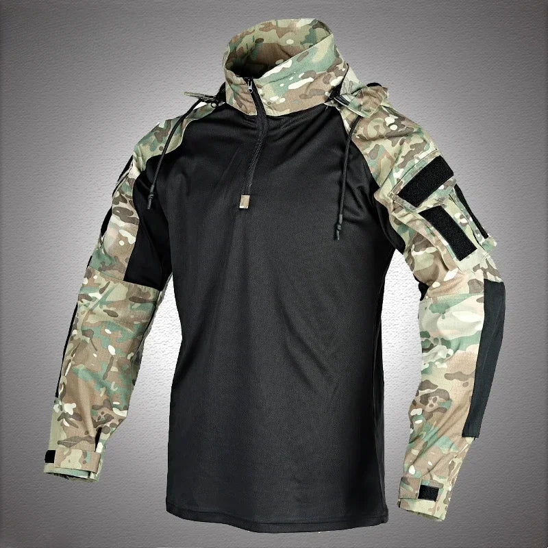 Camiseta Tática Camuflada Multicam Masculina