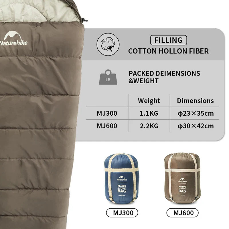 Saco de Dormir Múmia Naturehike - Leve e Térmico