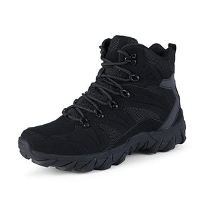 Sapatos de trekking masculinos botas táticas para homens tênis ao ar livre montanhismo acampamento solas grossas sapatos de corrida de alta qualidade