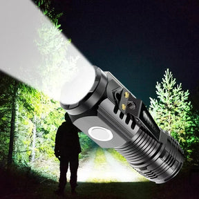 Lanterna Tática Strong LED — Clip Portátil e Recarregável