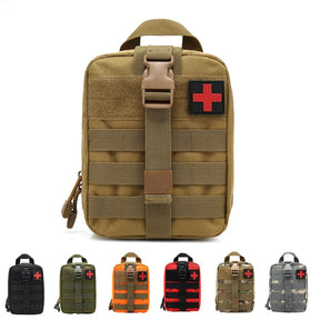 Bolsa Tática de Primeiros Socorros — Kit de Sobrevivência e Resgate Outdoor