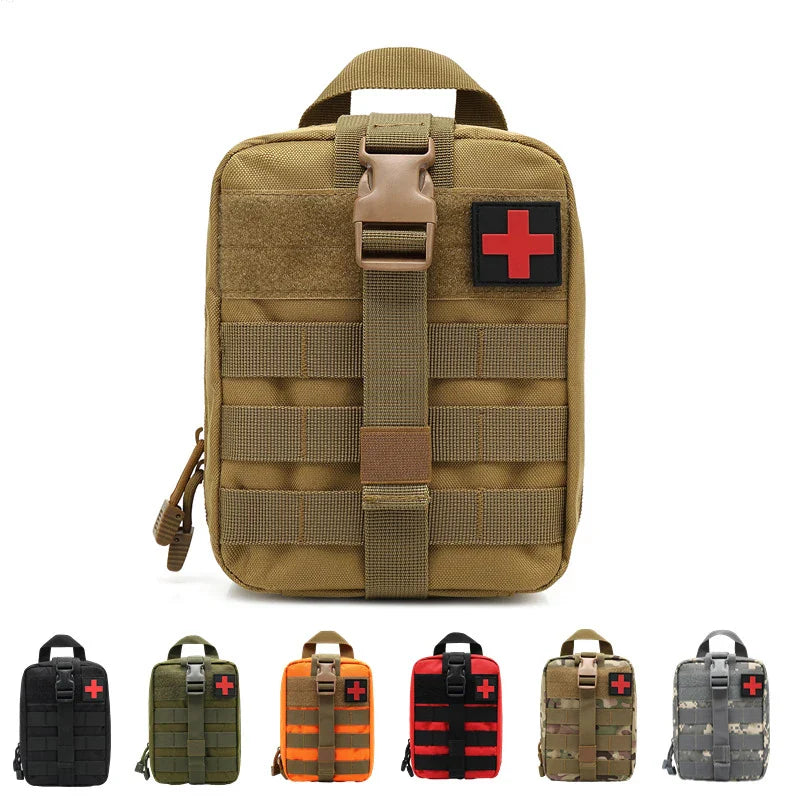 Bolsa Tática de Primeiros Socorros — Kit de Sobrevivência e Resgate Outdoor