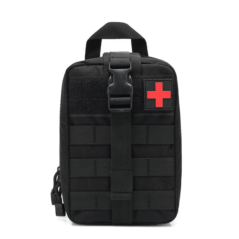 Bolsa Tática de Primeiros Socorros — Kit de Sobrevivência e Resgate Outdoor